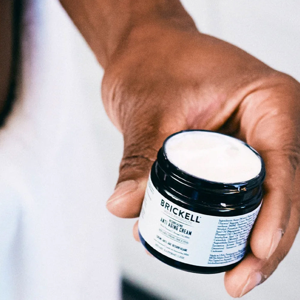 Brickell Men's Products - Resurfacing Anti-Aging Cream For Men - The Panic Room