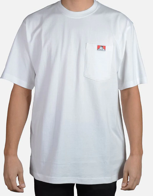 Ben Davis - Heavy Duty Pocket T-Shirt, White - The Panic Room