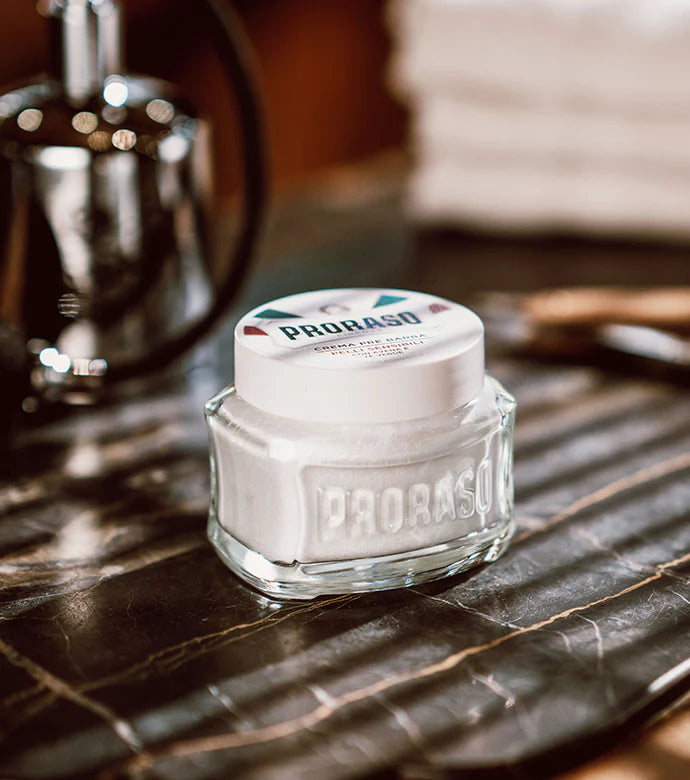 Proraso - Pre Shave Cream, Sensitive Green Tea, 100ml - The Panic Room