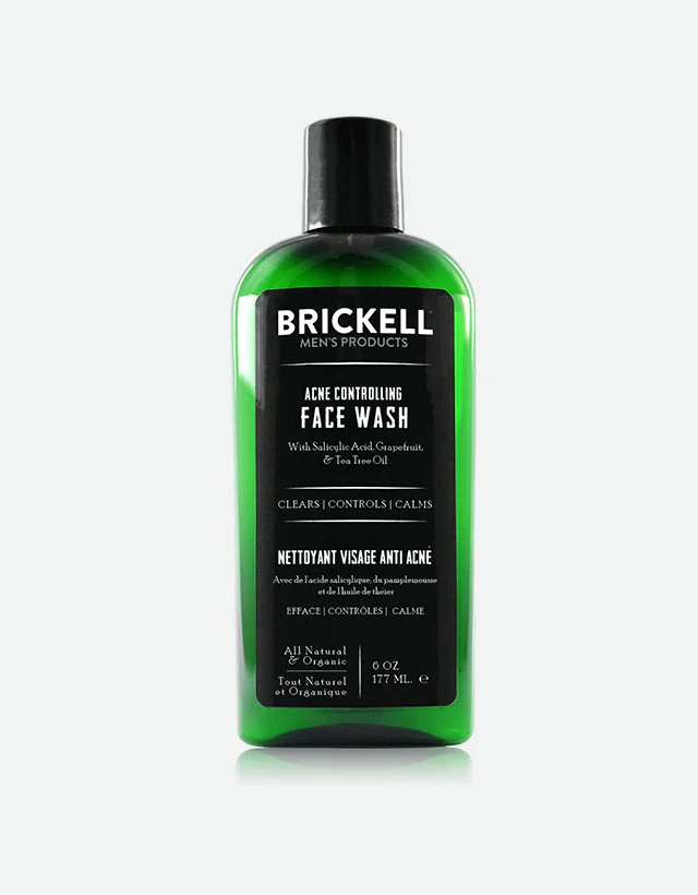 Brickell Men's Products - Acne Controlling Face Wash for Men, 177ml - The Panic Room