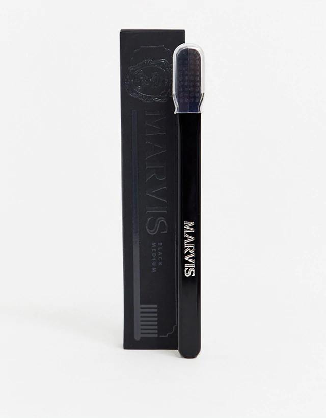 Marvis - Medium Toothbrush, Black - The Panic Room