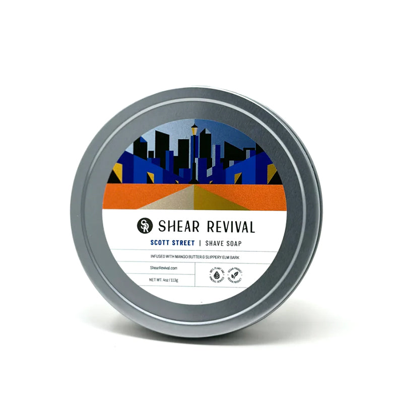 Shear Revival - Scott Street Shave Soap, 113g - The Panic Room