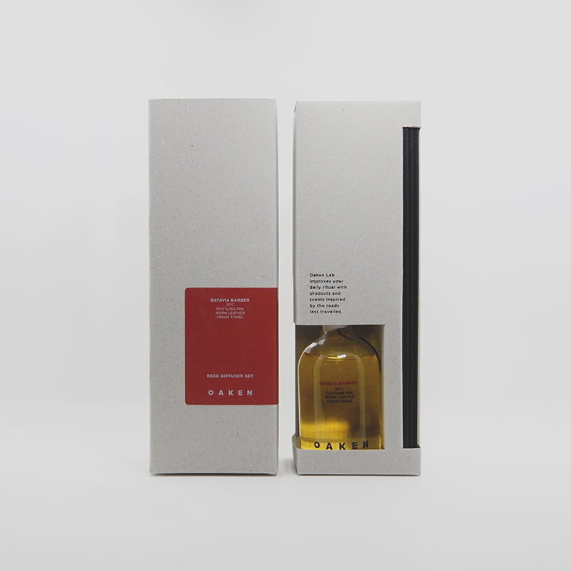 Oaken Lab - Reed Diffuser, Batavia Barber, 100ml - The Panic Room