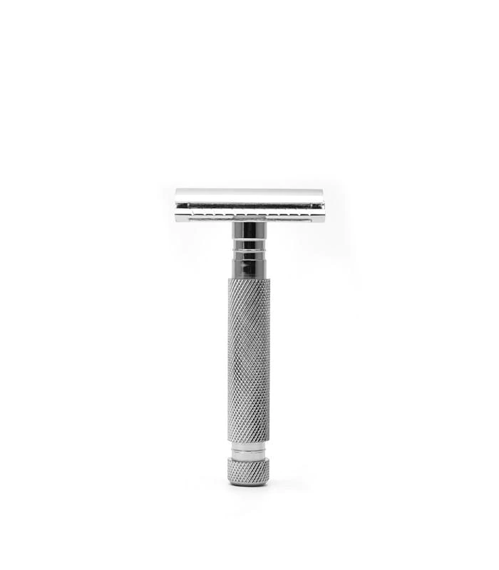 Parker - 97R Safety Razor, 3 piece, Short Handle, Herringbone Handle - The Panic Room