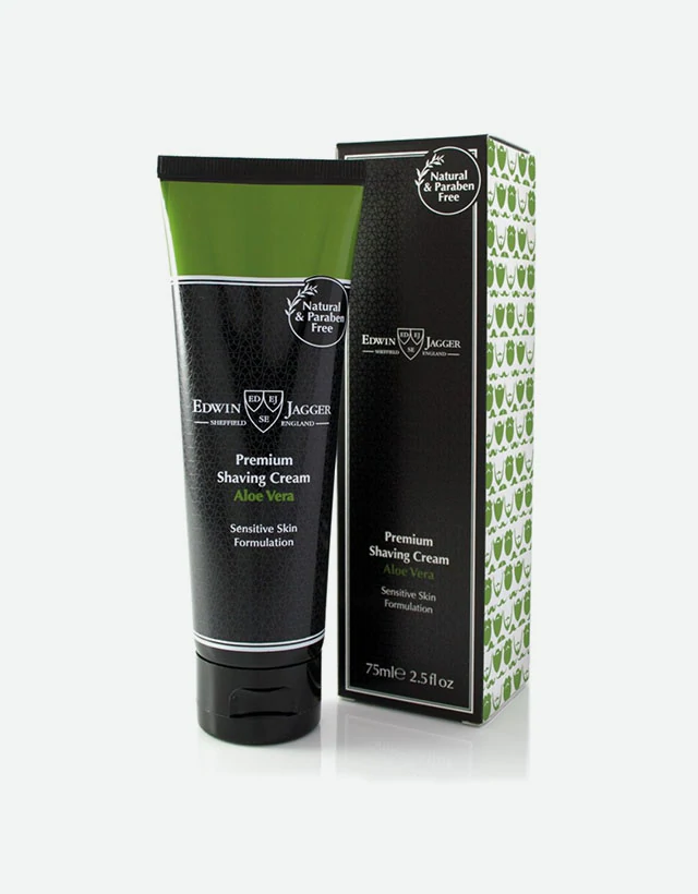Edwin Jagger - Natural Premium Shaving Cream, 75ml - The Panic Room