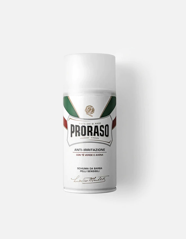 Proraso - Shaving Foam, Sensitive Green Tea, 300ml - The Panic Room