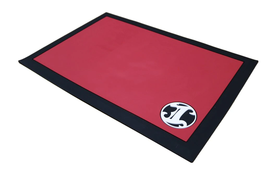 Irving Barber Co. - Work Station Mat (Red) Irving Barber Co. - Work Station Mat (Red) - The Panic Room