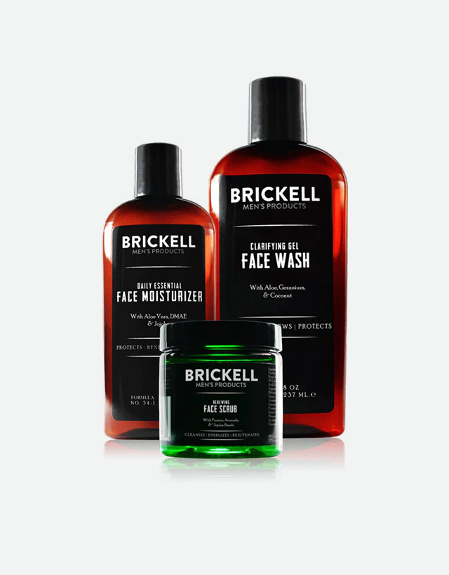 Brickell Men's Products - Men's Daily Advanced Face Care Routine I (Normal/Oily Skin) (Expiry - Dec 2023) - The Panic Room