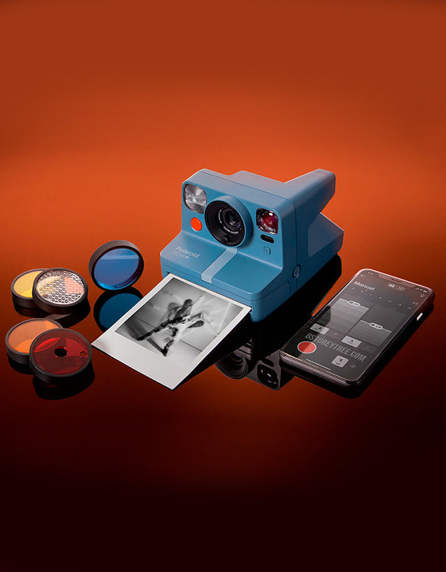 Polaroid - Now+ i-Type Instant Camera - Blue Gray – The Panic Room