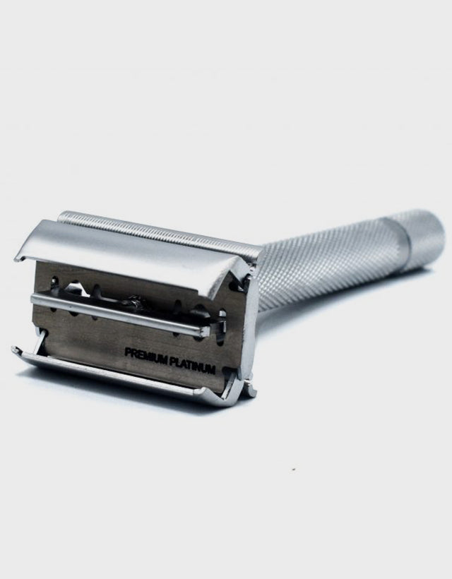 Parker - 74R-SC Safety Razor, Butterfly Open, Heavyweight, Satin Chrome Finish Handle - The Panic Room