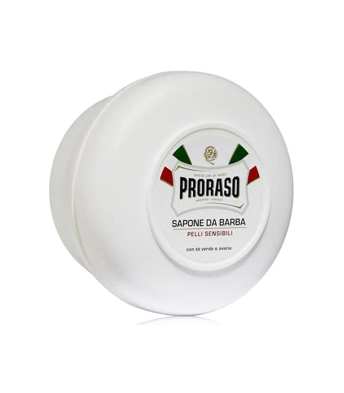 Proraso - Green Tea & Oatmeal Sensitive Shaving Soap, 150ml - The Panic Room