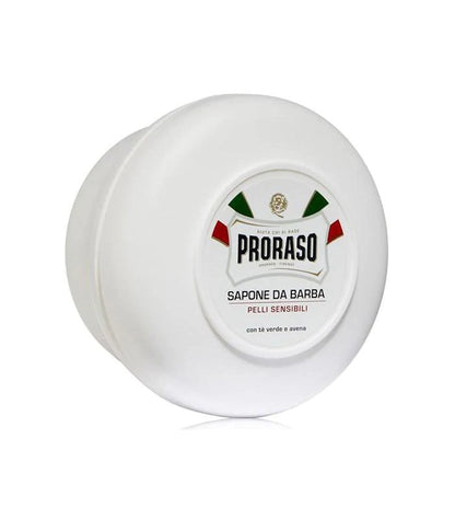 Proraso - Green Tea & Oatmeal Sensitive Shaving Soap, 150ml - The Panic Room