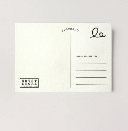Hrvst.Store - Time Spent With Cat Postcard, A6, Letterpress - The Panic Room