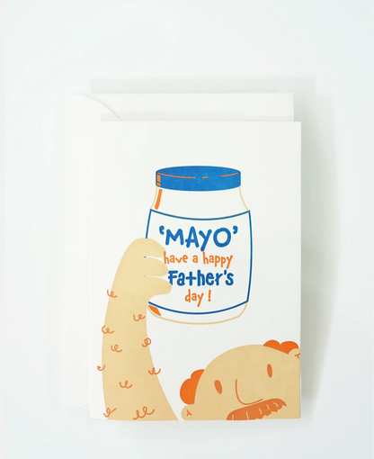 Hrvst.Store - Mayo Father's Day Greeting Card, A6, Letterpress - The Panic Room