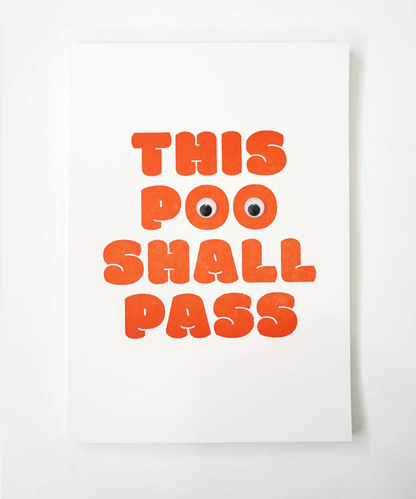 Hrvst.Store - This Poo Shall Pass Poster - The Panic Room