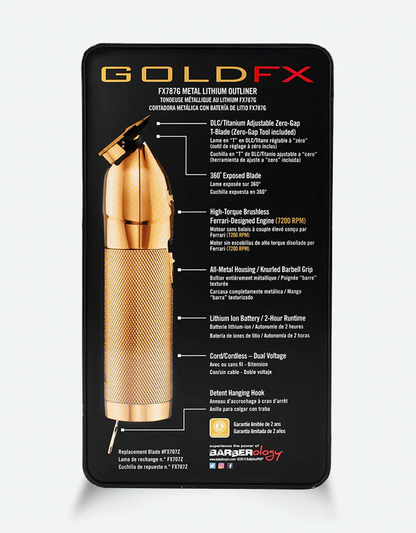 BaByliss PRO - GOLDFX Skeleton Cordless Lithium Hair Trimmer - The Panic Room