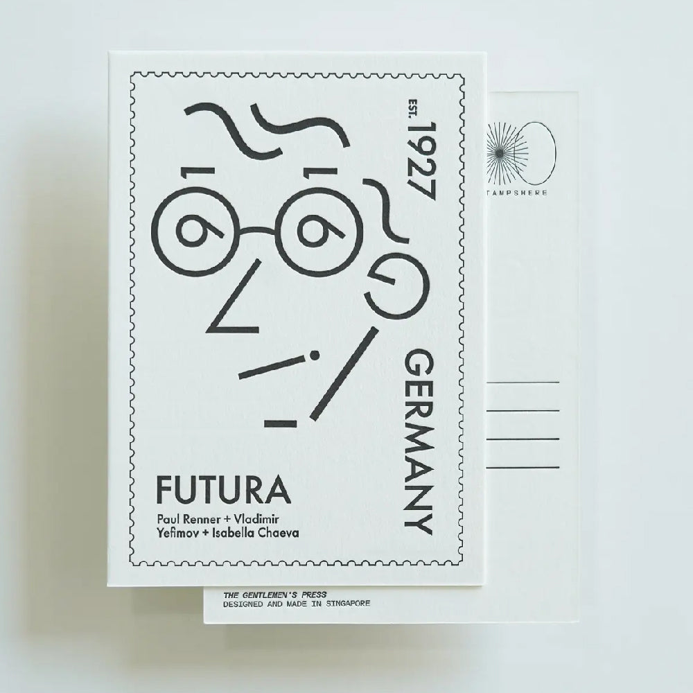Hrvst.Store - Futura Postcard, A6, Letterpress - The Panic Room