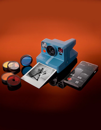 Polaroid - Now+ i-Type Instant Camera - Blue Gray - The Panic Room