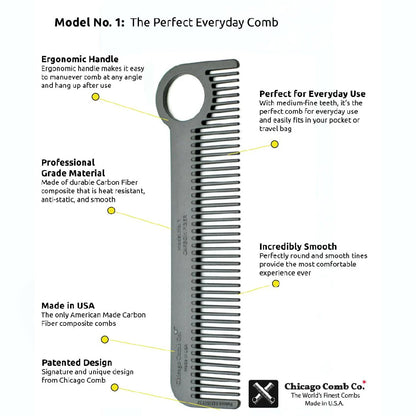 Chicago Comb - Model No. 1, 14cm