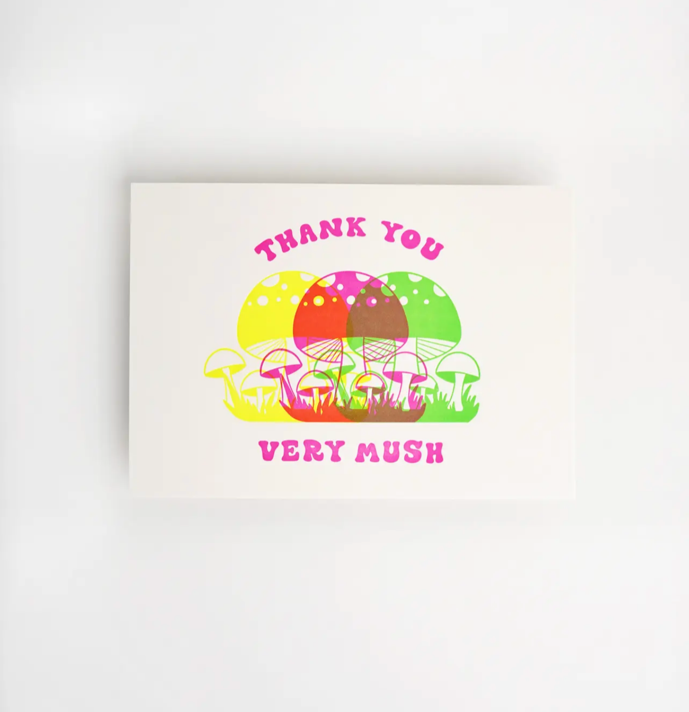 Hrvst.Store - Thank You Very Mush Postcard, A6, Letterpress - The Panic Room