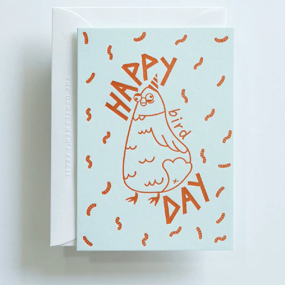 Hrvst.Store - Happy Bird Day Greeting Card, A6, Letterpress