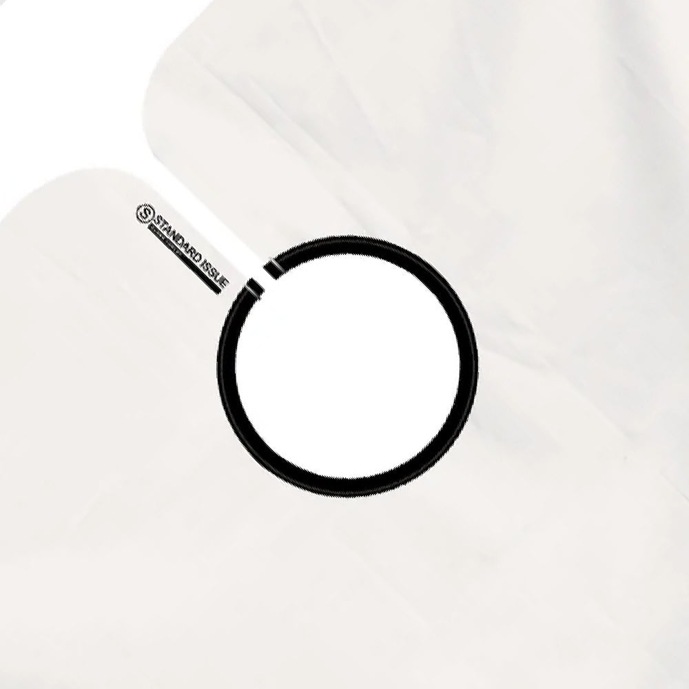 Standard Issue - Barber Cape, Silicone Neck, White - The Panic Room