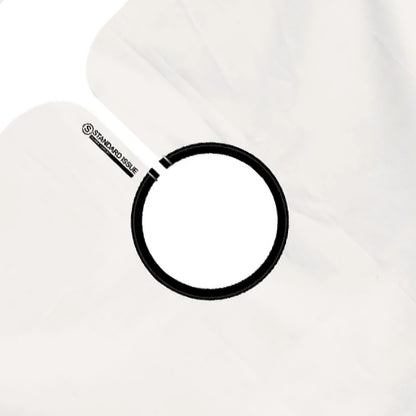 Standard Issue - Barber Cape, Silicone Neck, White - The Panic Room