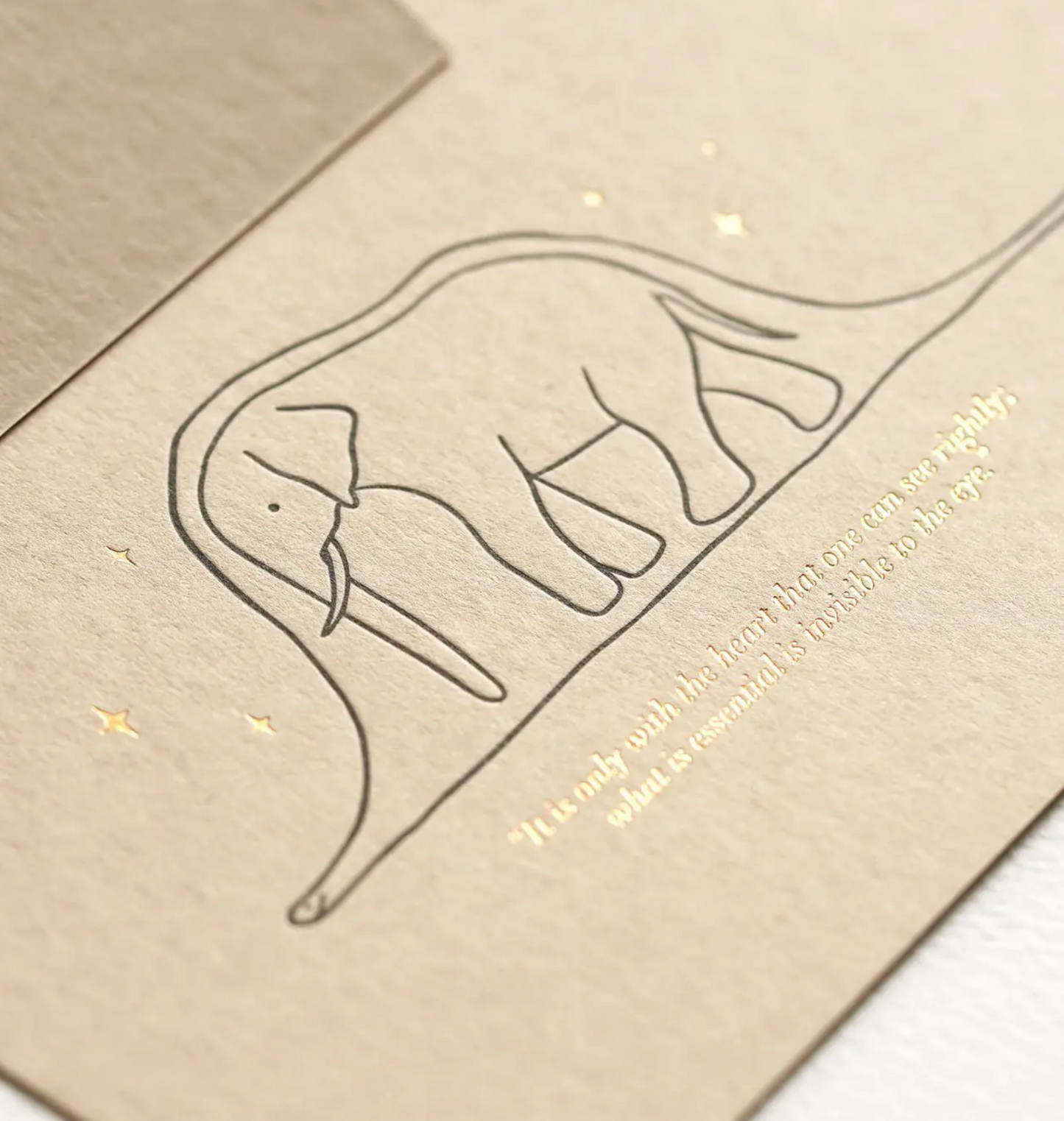 Hrvst.Store - The Little Prince Greeting Card, A6, Letterpress - The Panic Room