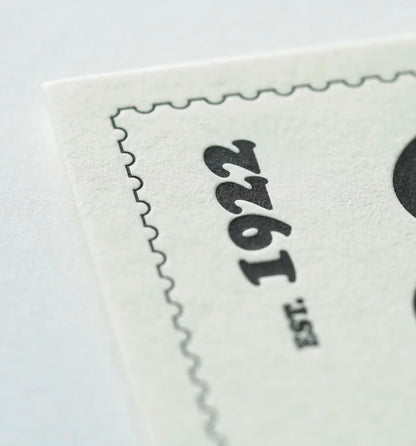 Hrvst.Store - Cooper Black Postcard, A6, Letterpress