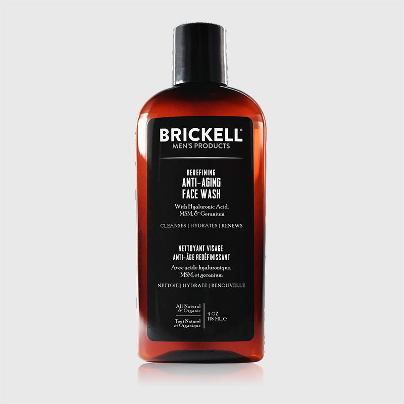 Brickell Men's Products - Redefining Anti-Aging Face Wash, 118ml - The Panic Room