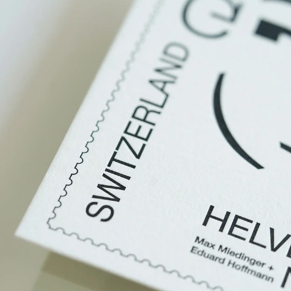 Hrvst.Store - Helvetica Neue Postcard, A6, Letterpress