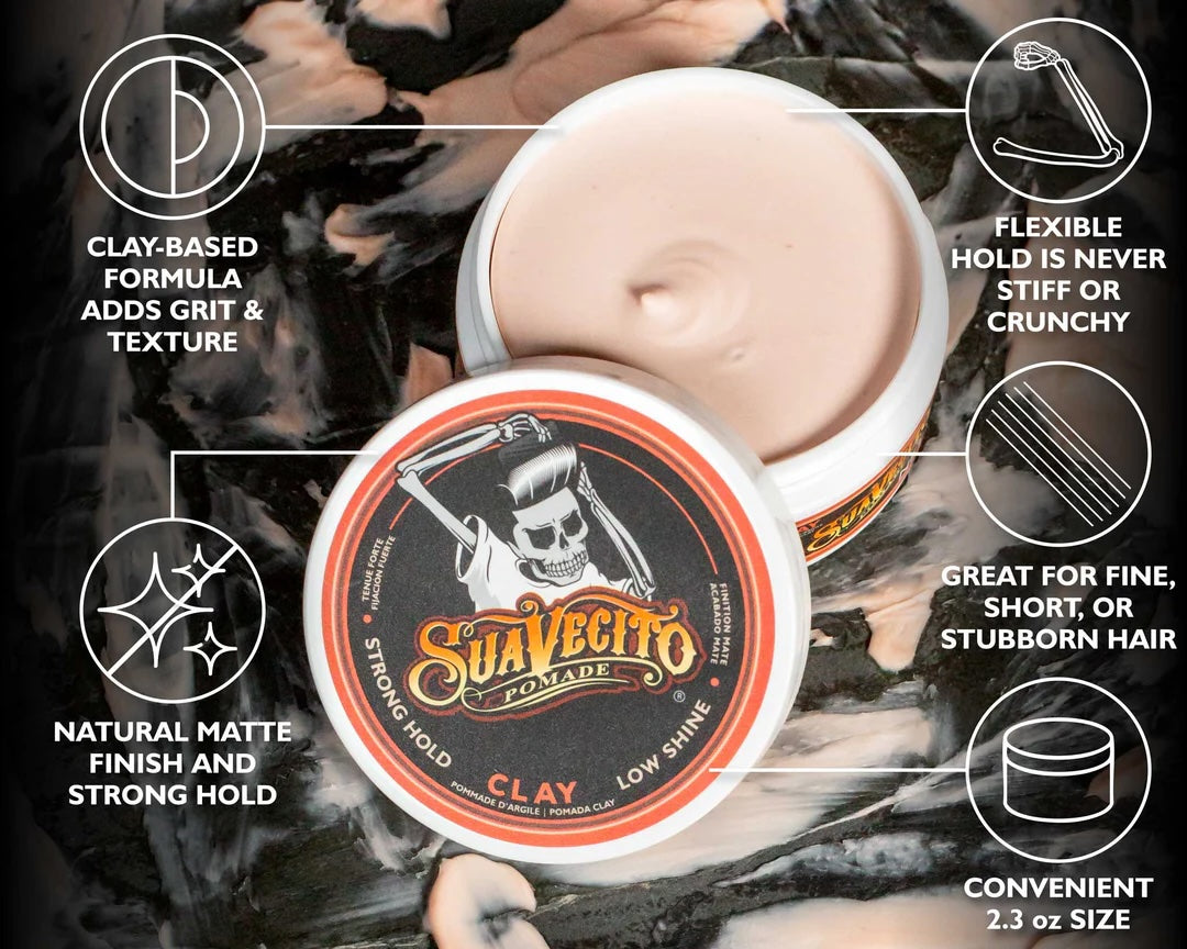 Suavecito - Firme Clay Pomade, 65g - The Panic Room