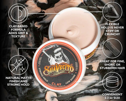 Suavecito - Firme Clay Pomade, 65g - The Panic Room
