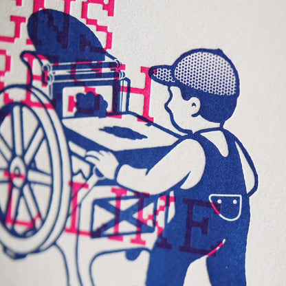 Hrvst.Store - Smells Like Ink Postcard, A6, Letterpress - The Panic Room