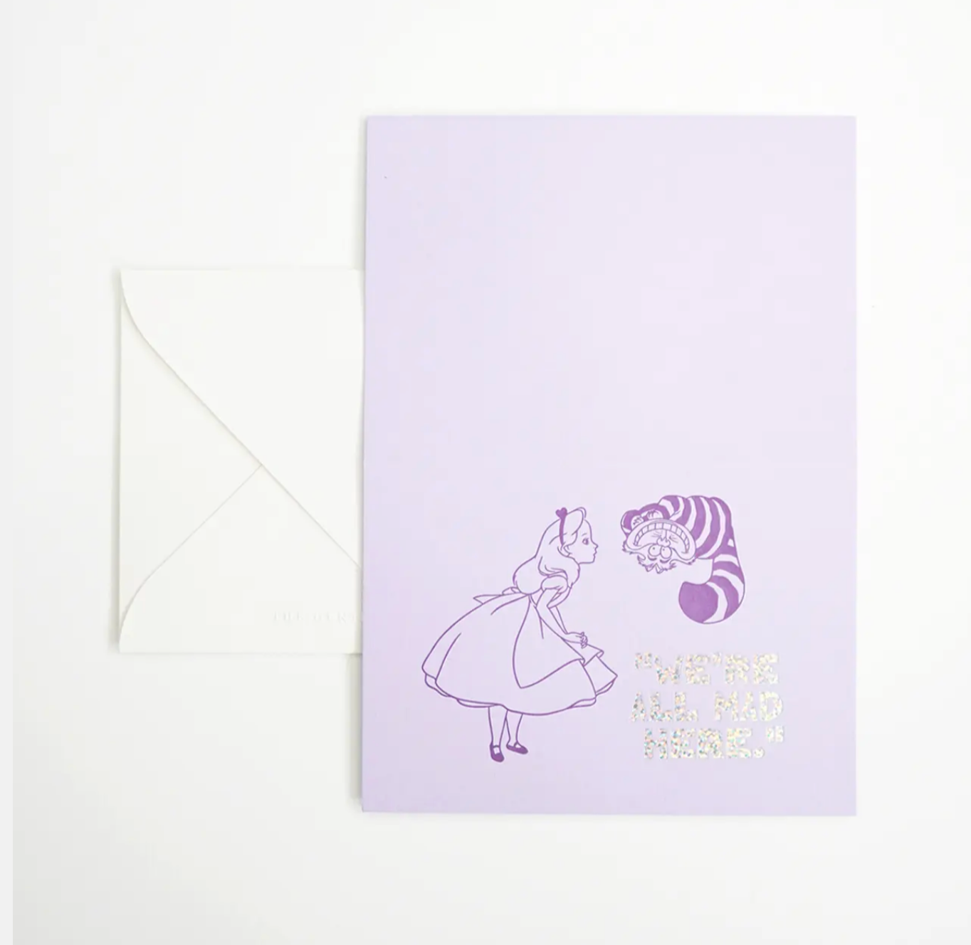 Hrvst.Store - Alice in Wonderland Greeting Card, A6, Letterpress - The Panic Room