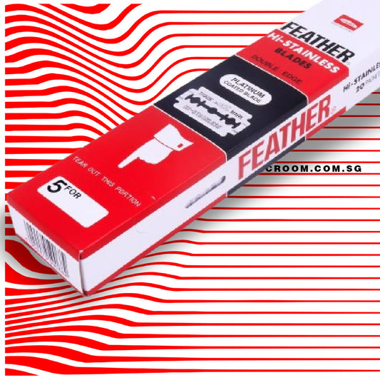 Feather - Double Edge Razor Hi-Stainless, 100pcs