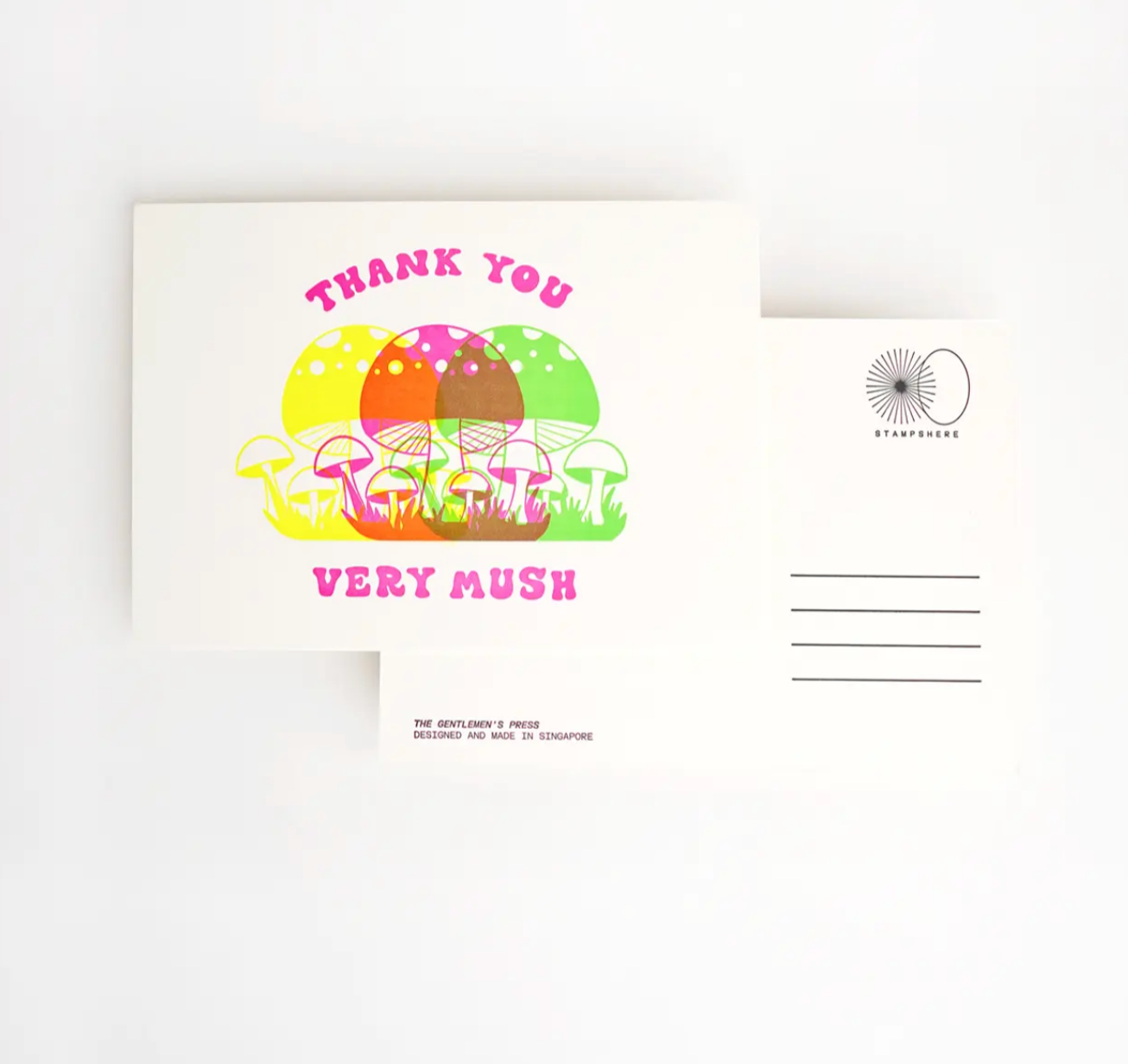 Hrvst.Store - Thank You Very Mush Postcard, A6, Letterpress - The Panic Room