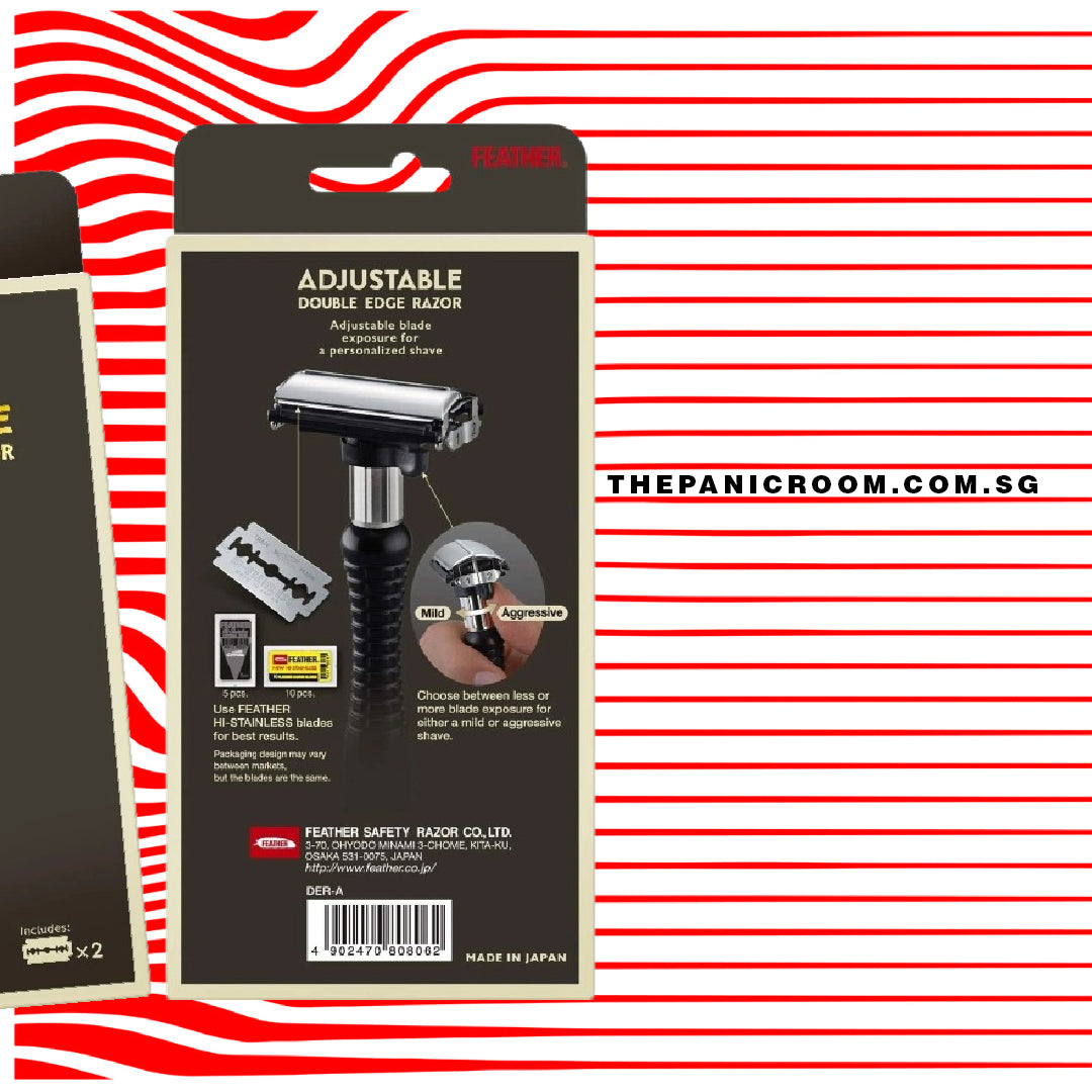 Feather - Adjustable Double Edge Razor, DER-A