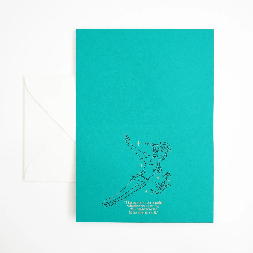Hrvst.Store - Peter Pan Greeting Card, A6, Letterpress - The Panic Room