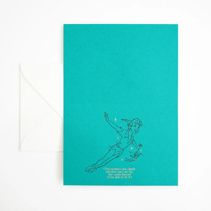 Hrvst.Store - Peter Pan Greeting Card, A6, Letterpress - The Panic Room