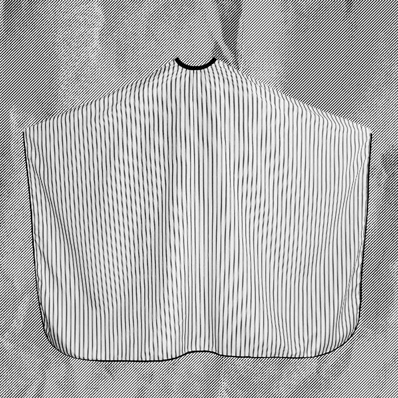 Cutting Cape, Black and White Stripes - The Panic Room