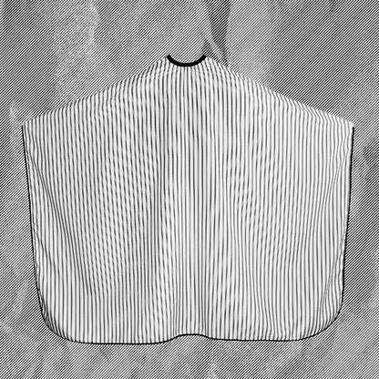 Cutting Cape, Black and White Stripes - The Panic Room