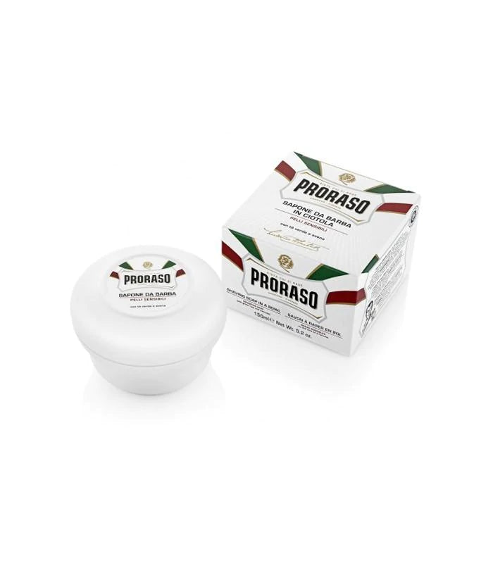 Proraso - Green Tea & Oatmeal Sensitive Shaving Soap, 150ml - The Panic Room