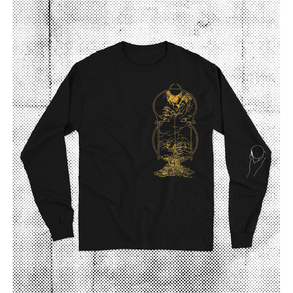 La Munai - Kinder Bloomen ‘Data The Wizard’ Black Long Sleeve T-Shirt - The Panic Room