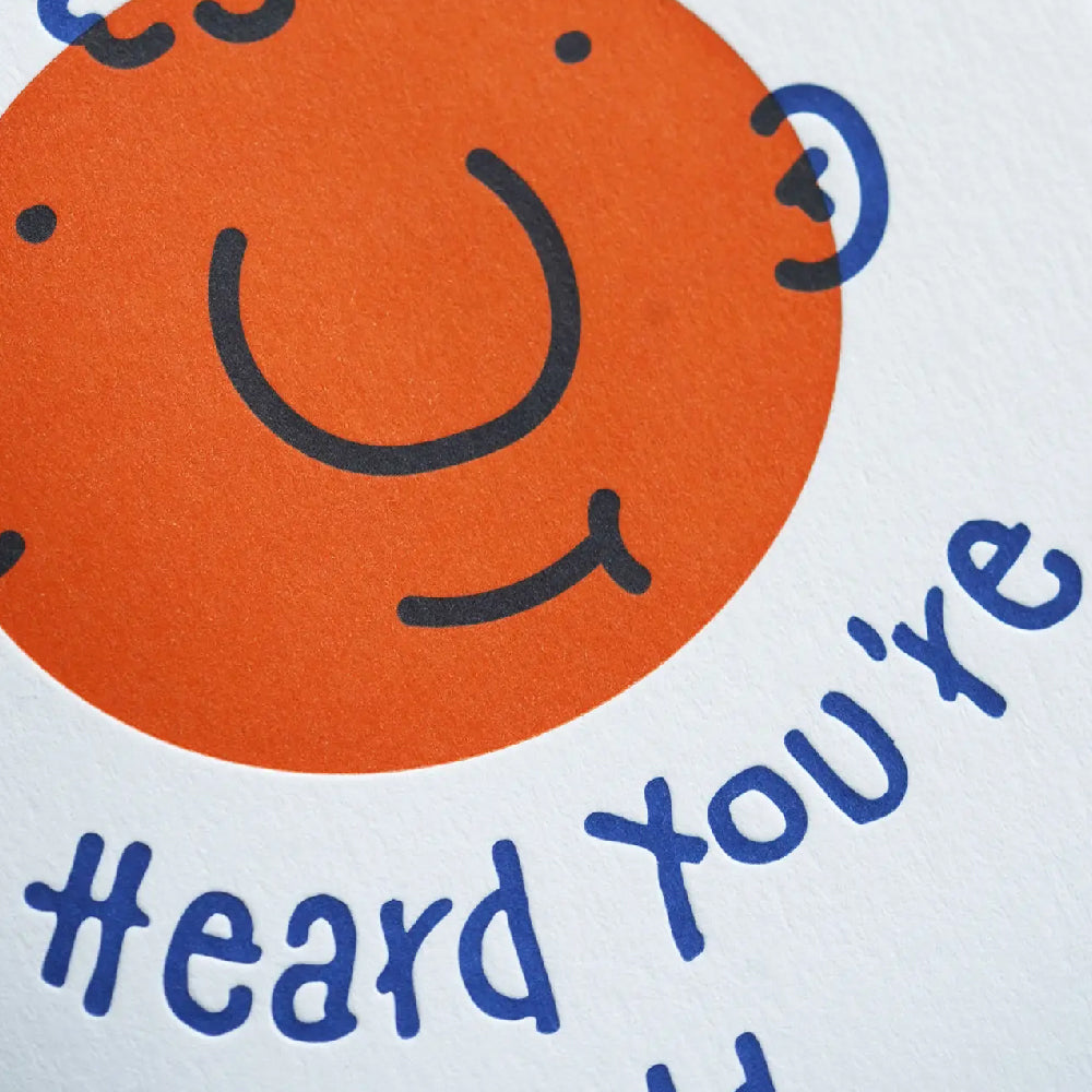 Hrvst.Store - Heard You're Old Greeting Card, A6, Letterpress