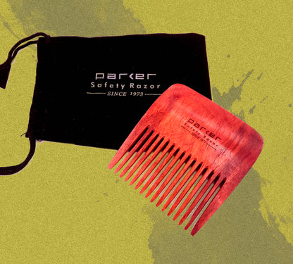 Parker - Wide Tooth Beard Comb, Rosewood - The Panic Room