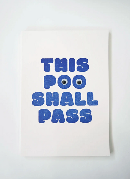 Hrvst.Store - This Poo Shall Pass Poster - The Panic Room