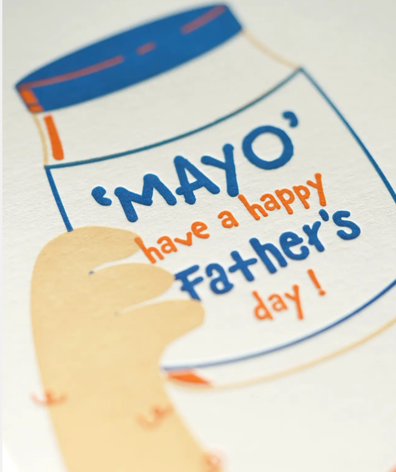 Hrvst.Store - Mayo Father's Day Greeting Card, A6, Letterpress - The Panic Room