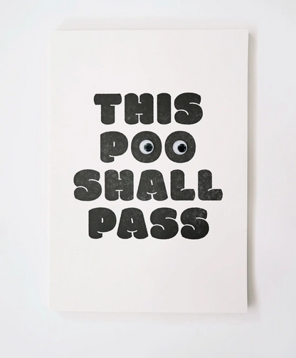 Hrvst.Store - This Poo Shall Pass Poster - The Panic Room
