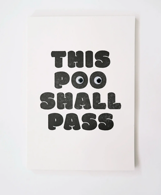 Hrvst.Store - This Poo Shall Pass Poster - The Panic Room